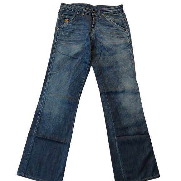 G-Star Raw Denim - G-Star Raw Medin Loose Capital Denim Astor Blue Wash  Jeans Sz 26 NWT